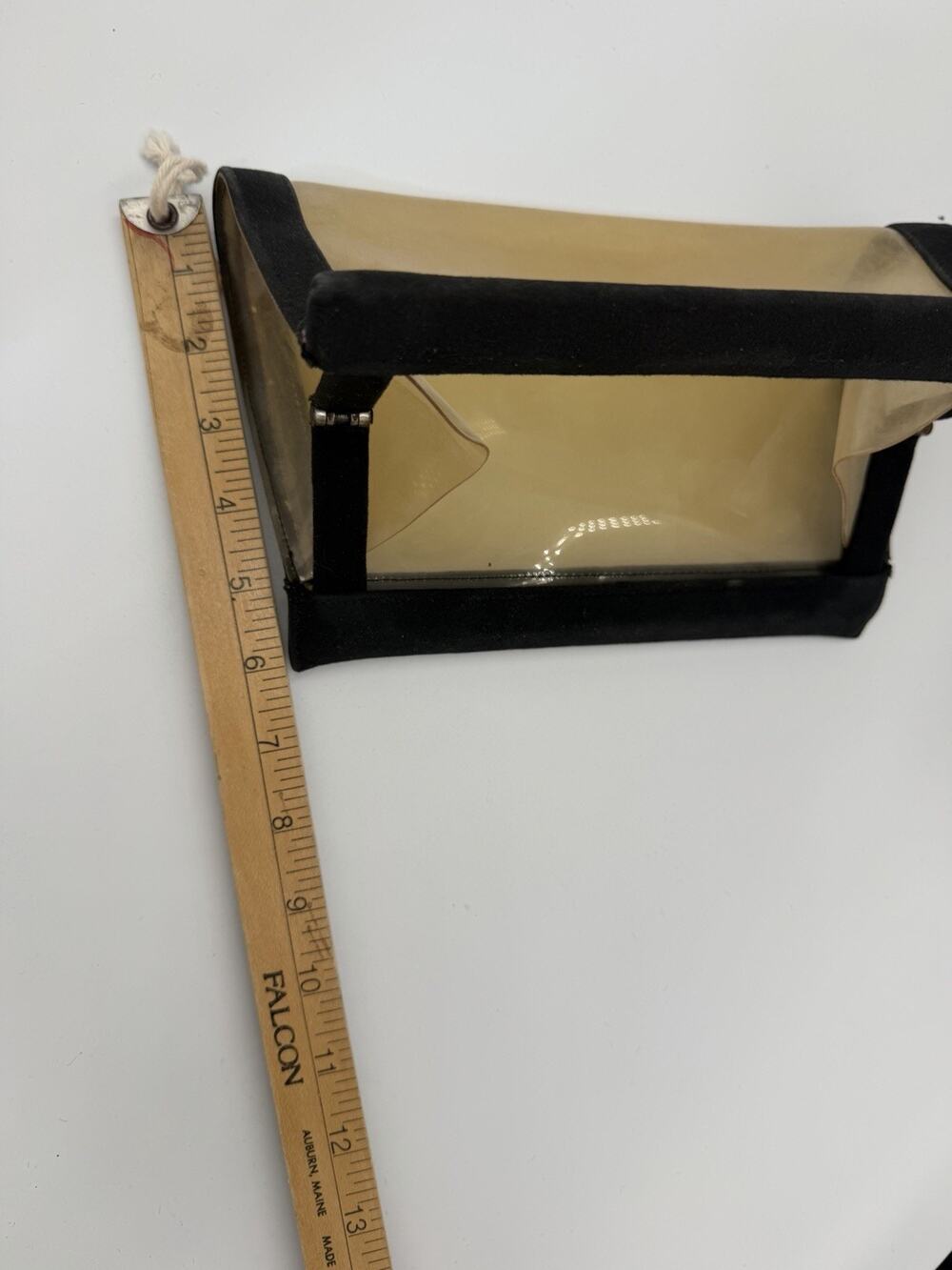 Vintage Mid-Century clear vinyl clutch